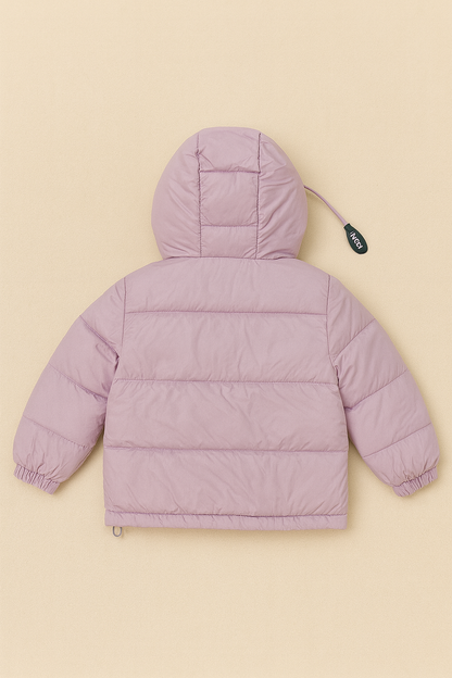 Imported Puffer Jacket Hooded -  Pink