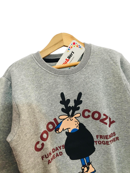 Cool Cozy Grey  Sweatshirt Boys