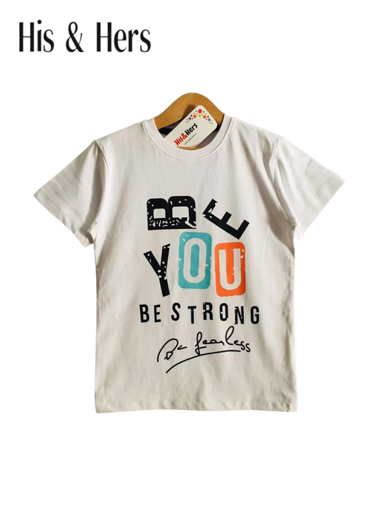 BE YOU White T-Shirt Boys 110