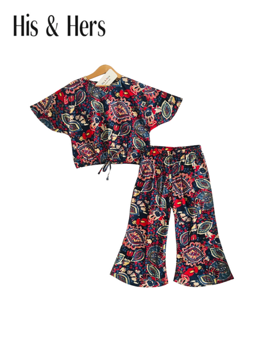 Paisley Pattern All Over Print Skate Fish Girls 245
