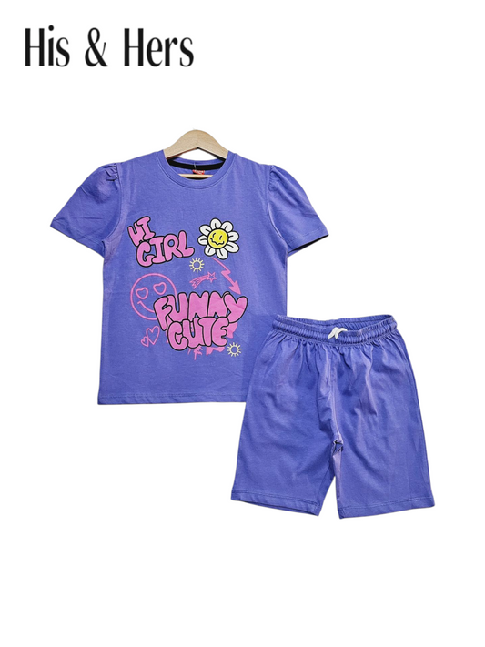 Hi Girl Purple Nicker Suit Girls 432