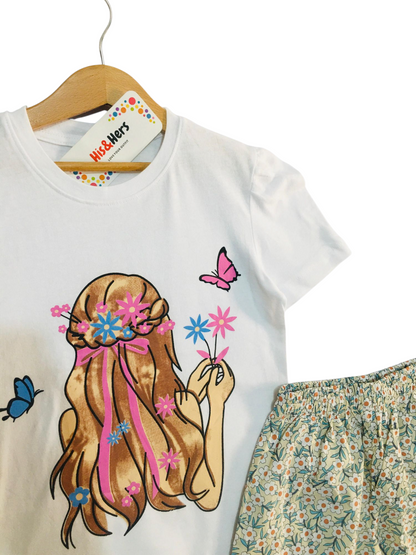 Princess White T-Shirt & Cotton Flapper 432