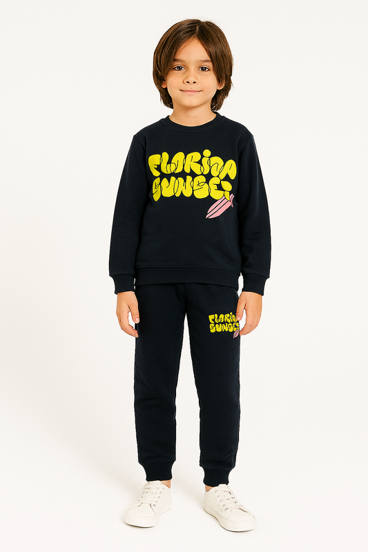 Florida Sunset Smog Grey tracksuits Boys 421