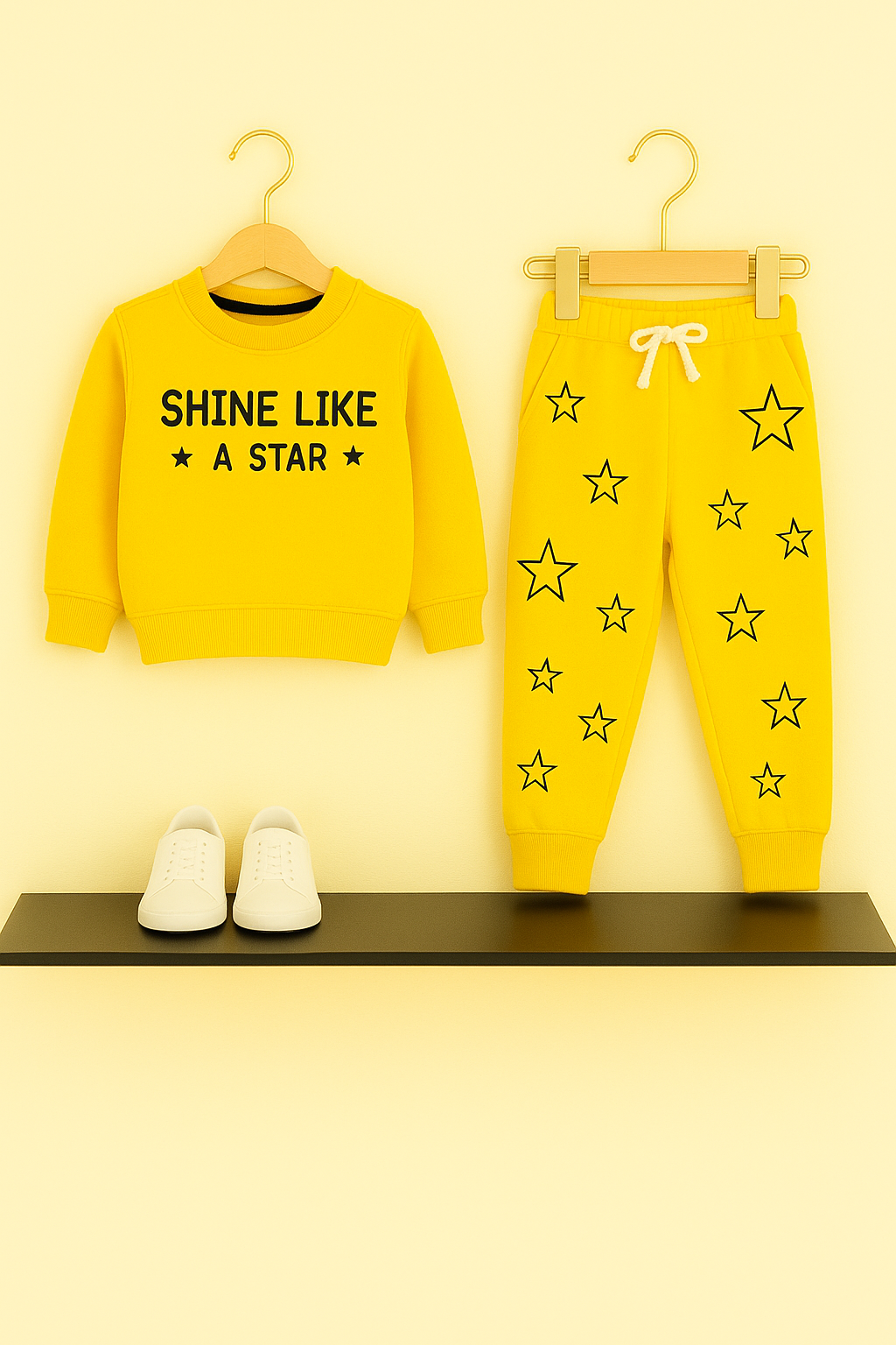 Sunshine Yellow Kids Tracksuit – Shine Like a Star 229