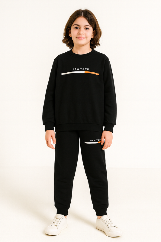 New York Black Tracksuit Boys 417