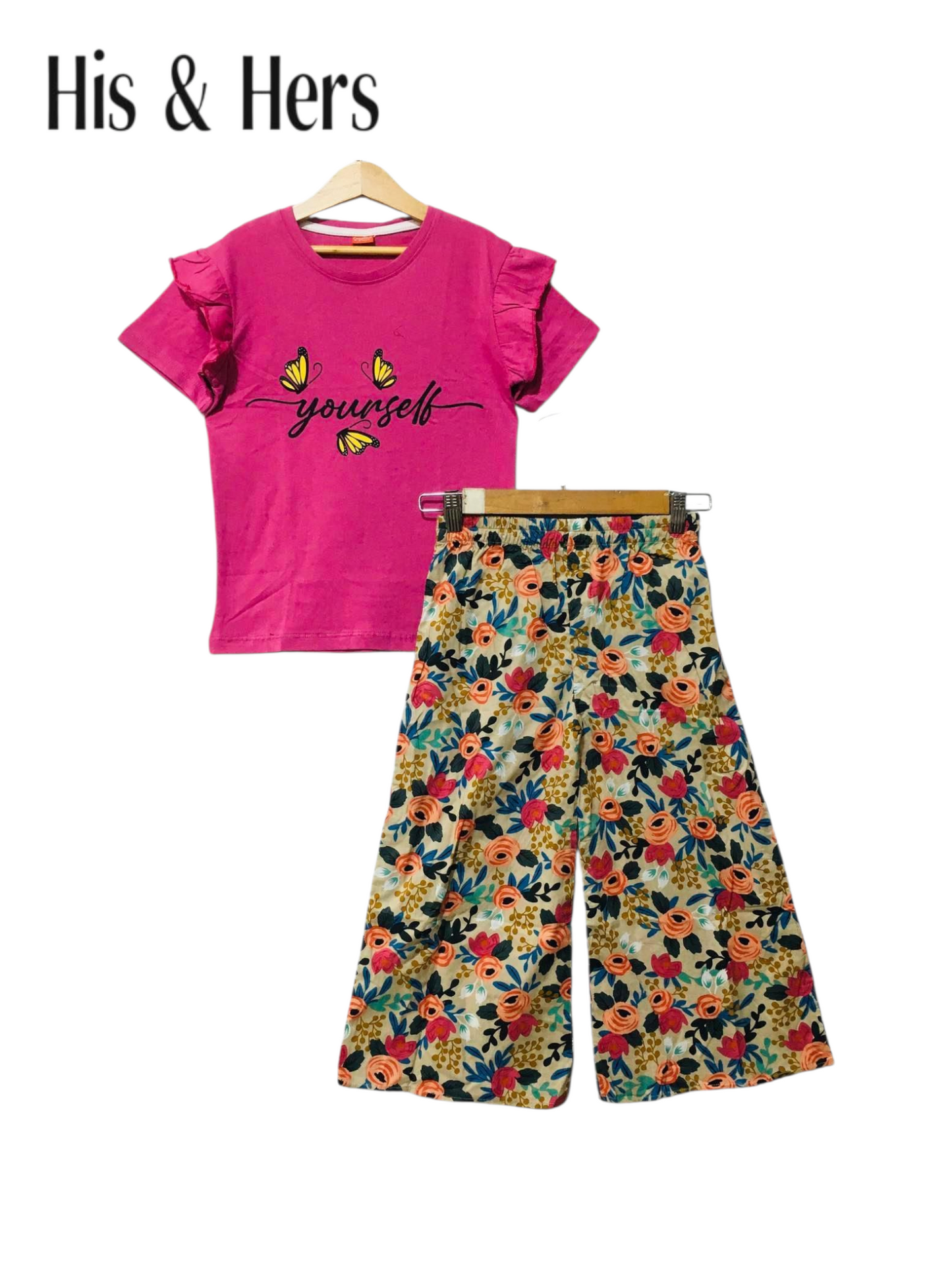 Yourself Pink T-Shirt & Cotton Flapper 446