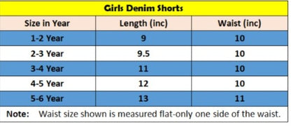 Pink Flowers Embroidery Light Blue Denim Shorts Girls 118