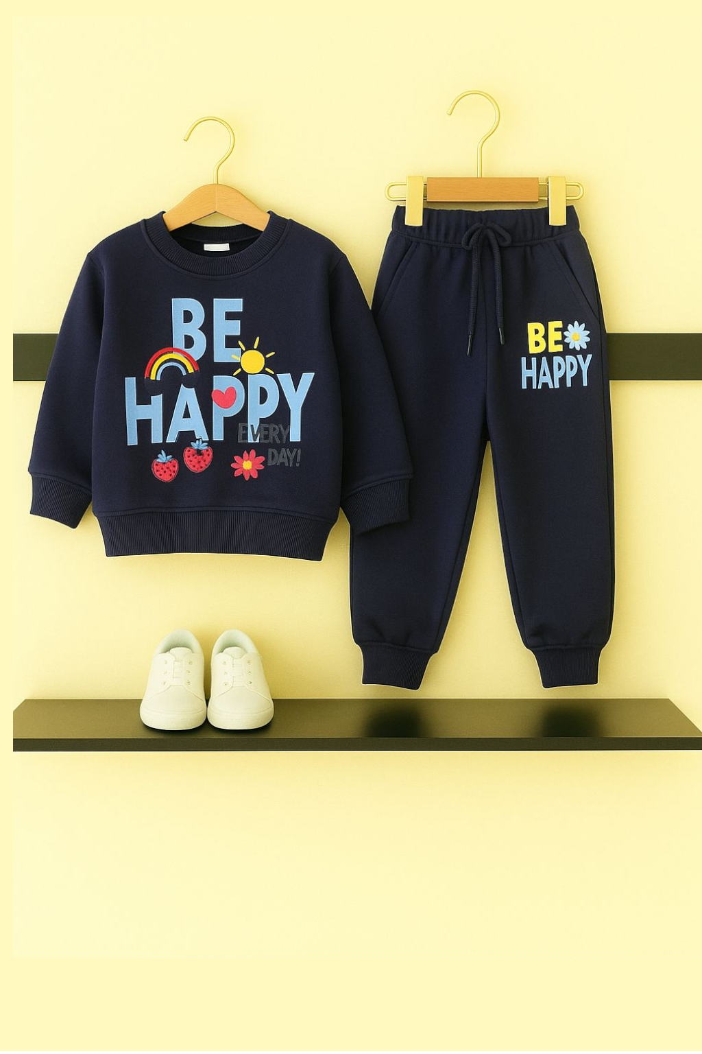Be Happy Navy Tracksuit Girls 285