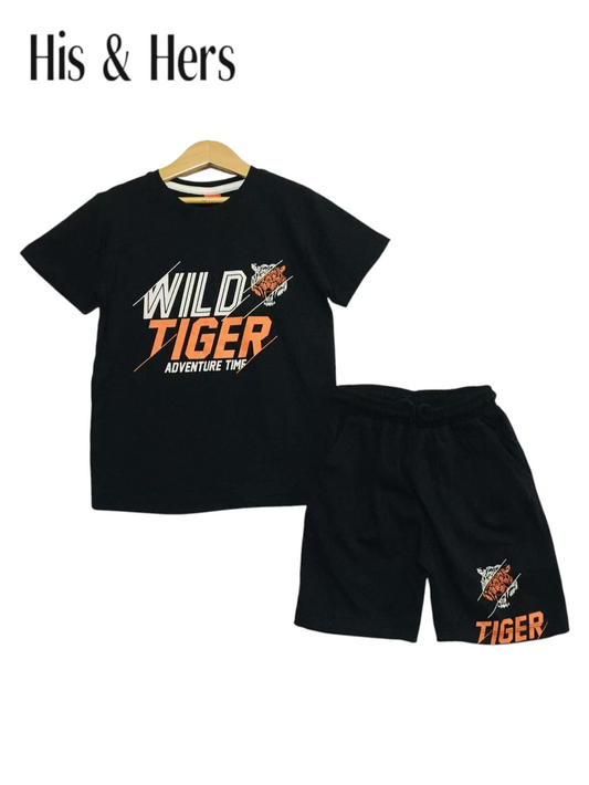 Wild Tiger Black Nicker Suit Boys 113
