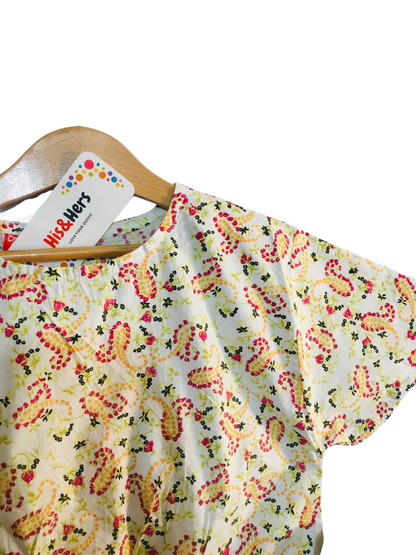 Paisley Pattern Offwhite Skate Fish Girls 225