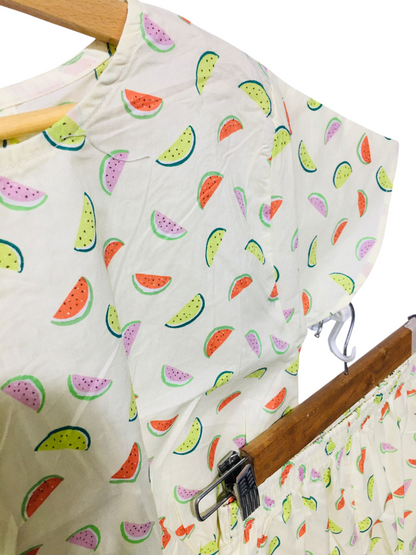 Watermelon Allover Print Skate Fish Girls 235