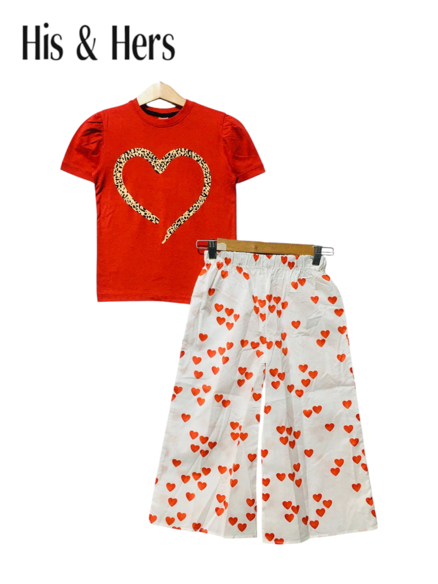 Big Heart Red T-Shirt &Cotton Flapper 203