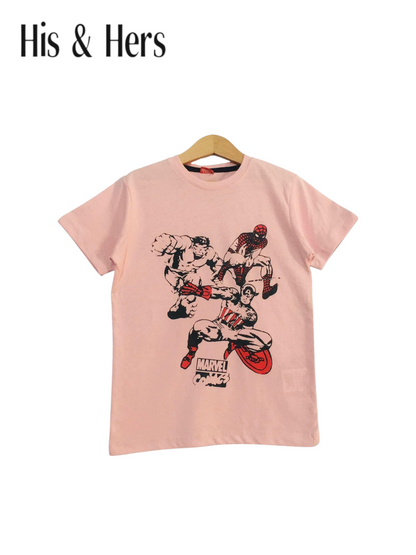 Marvel Comics Pink T-Shirt Boys 456