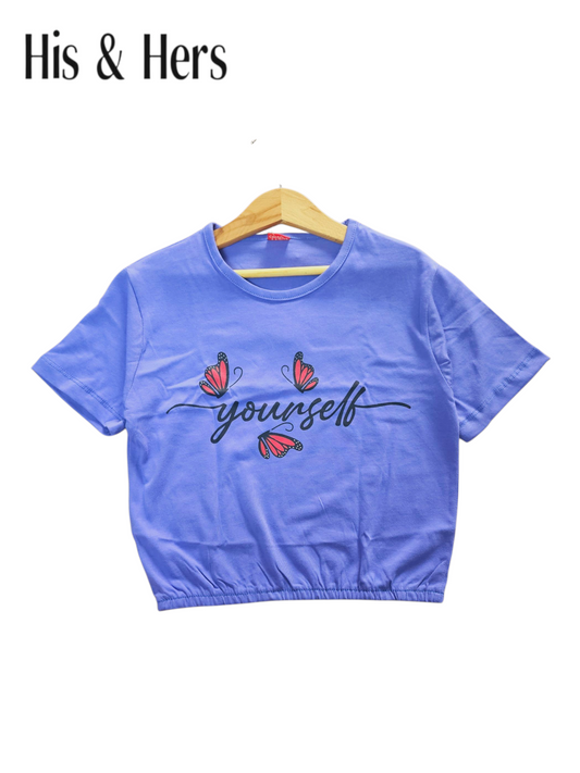 Yourself Purple T-Shirt Girls 419