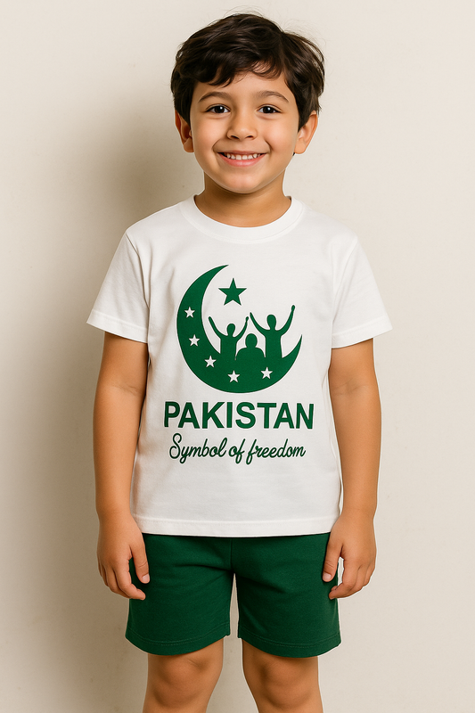 Symbol of Freedom White T-Shirt Boys 446