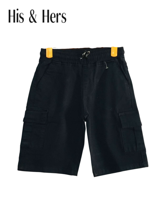6 Pocket Cargo Boys Shorts -Navy Color 249