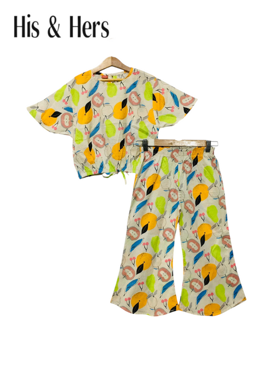 Fruits Allover Print Skate Fish Girls 246