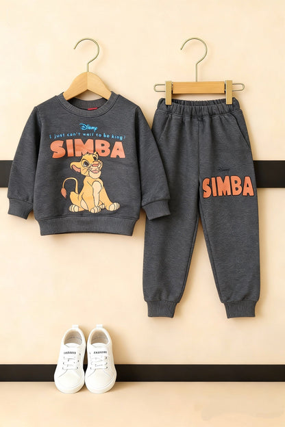 SIMBA Printed Dark Grey Tracksuit Boys 518