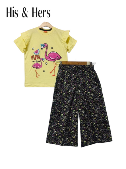 FUN Yellow T-Shirt & Cotton Flapper Girls 203
