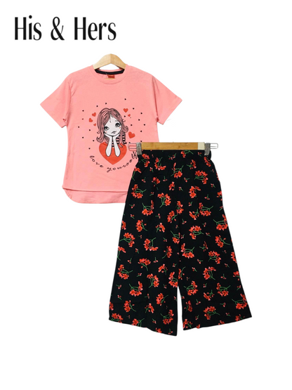 Love Yourself Pink T-Shirt & Cotton Flapper
