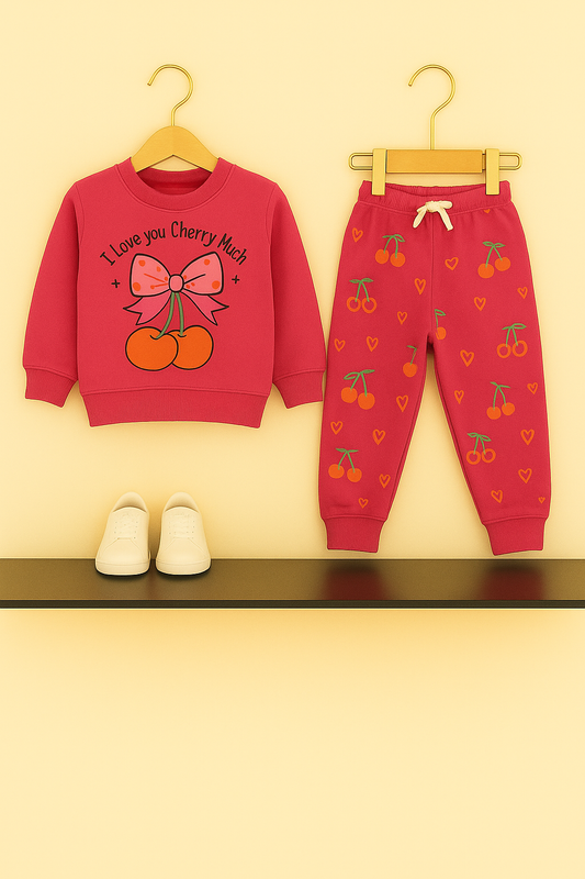 Cherry Love Cozy Fleece Tracksuit