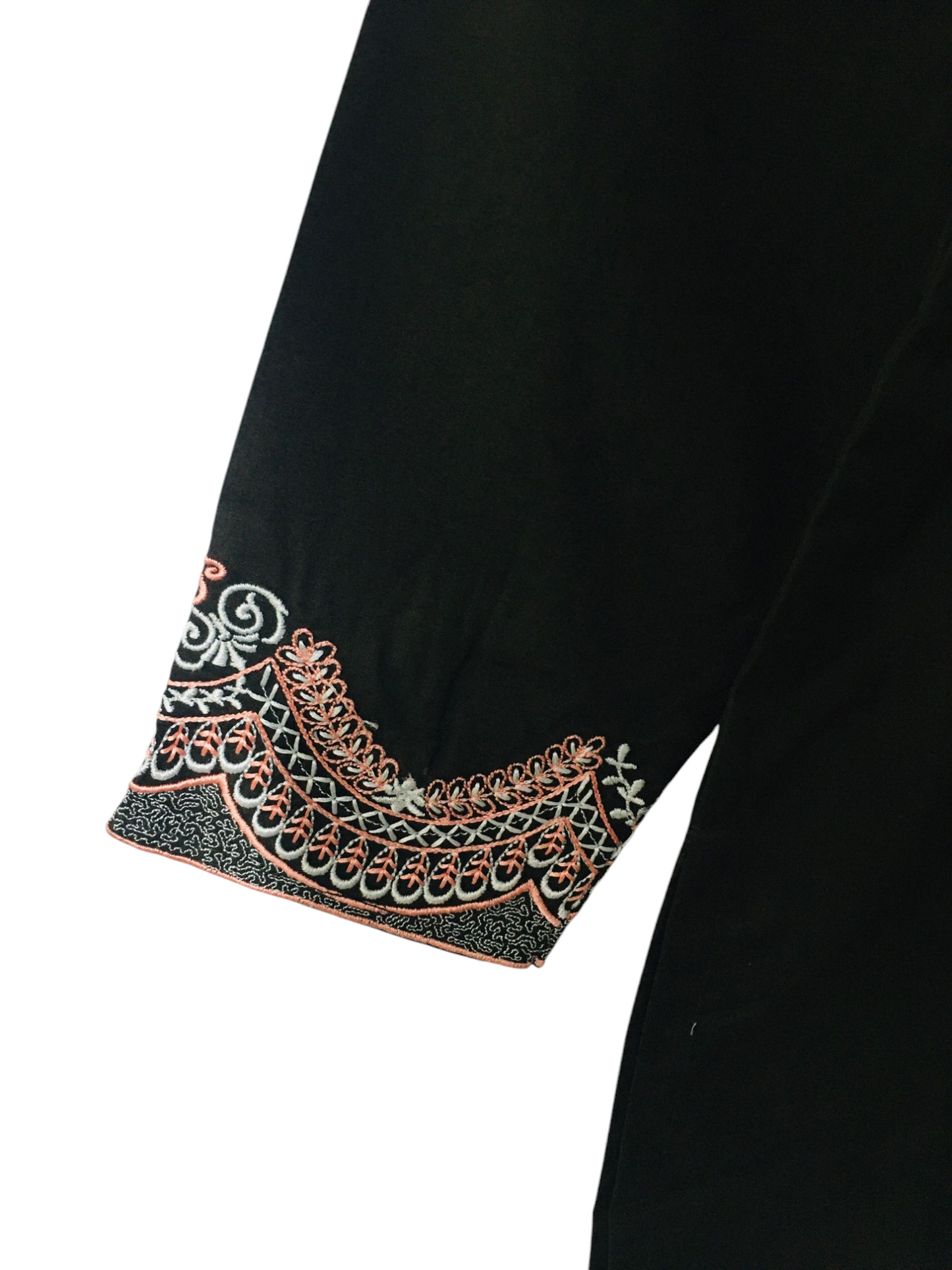 Pink Embroidery Chocolate Brown Girls Suit 102