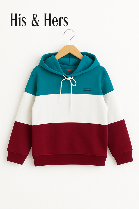 Blue White Mahroon Hoodie 286
