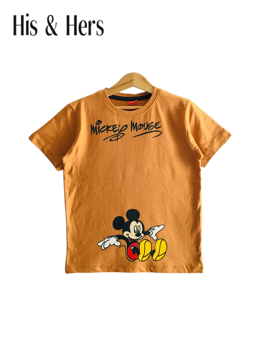 Mickey Mouse Orange T-Shirt Boys 258