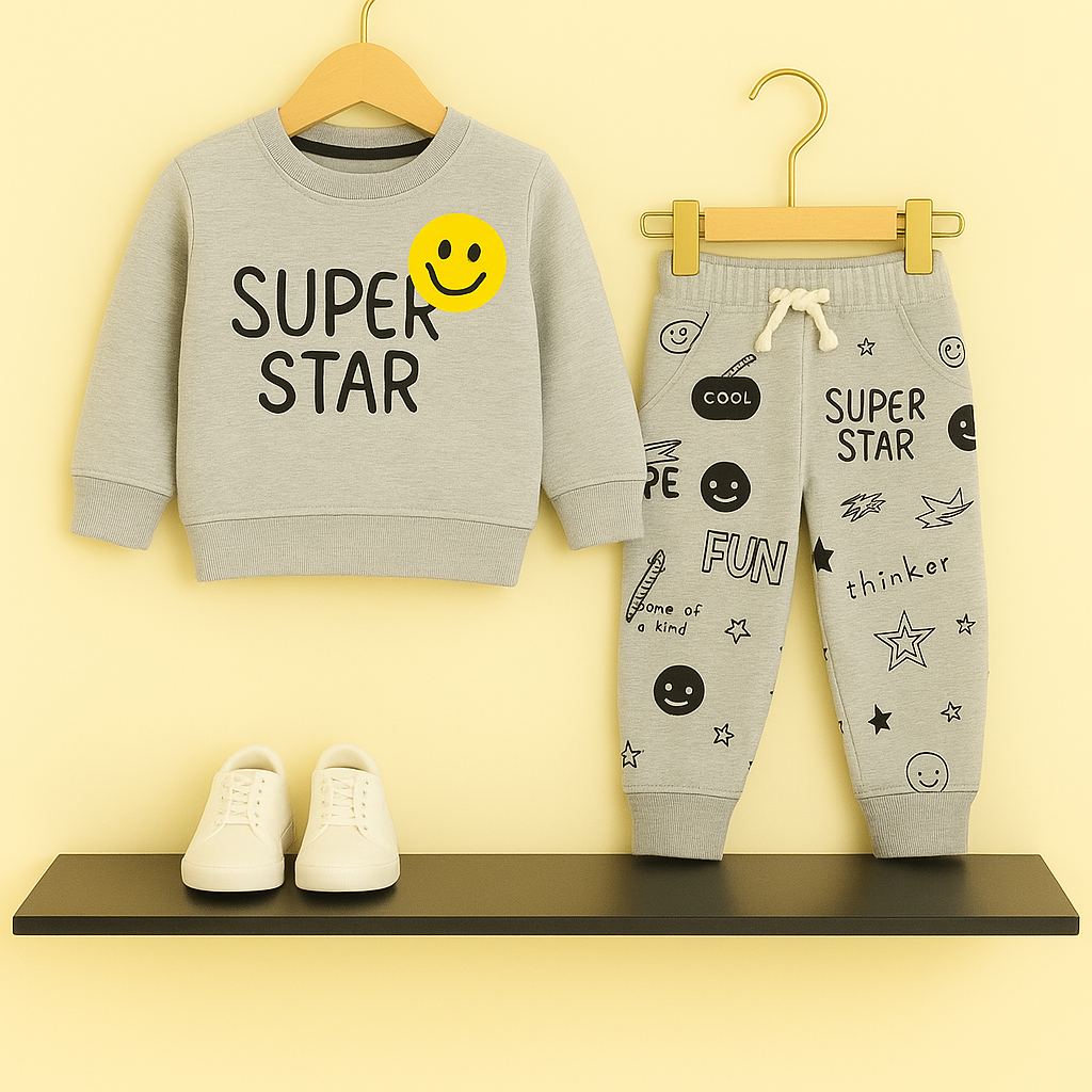 Super Star Grey Tracksuit Boys 306