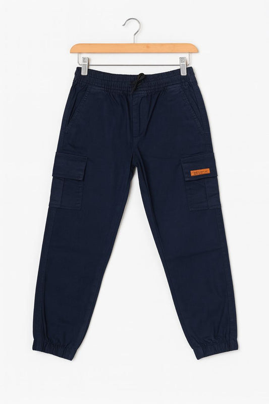 Boys' Navy Cargo Jogger Pants