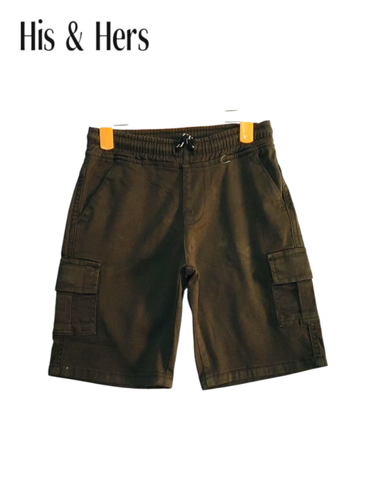 6 Pocket Cargo Boys Shorts -Chocolate Color 249