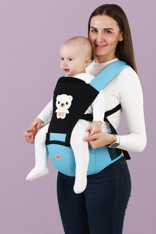Soft Adjustable Baby Carrier – Blue
