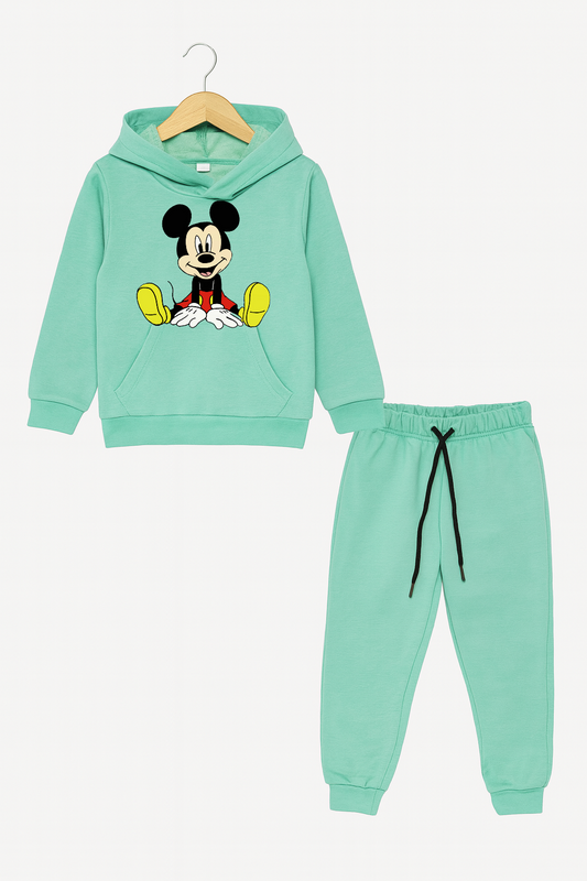 Mickey Mouse Mint Green Hoodie Tracksuit Girls 402