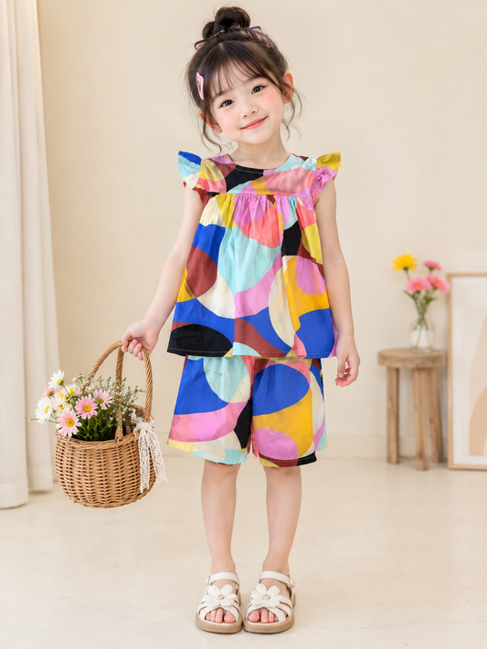 Sweet Elegance Geometric  Co-Ord Set