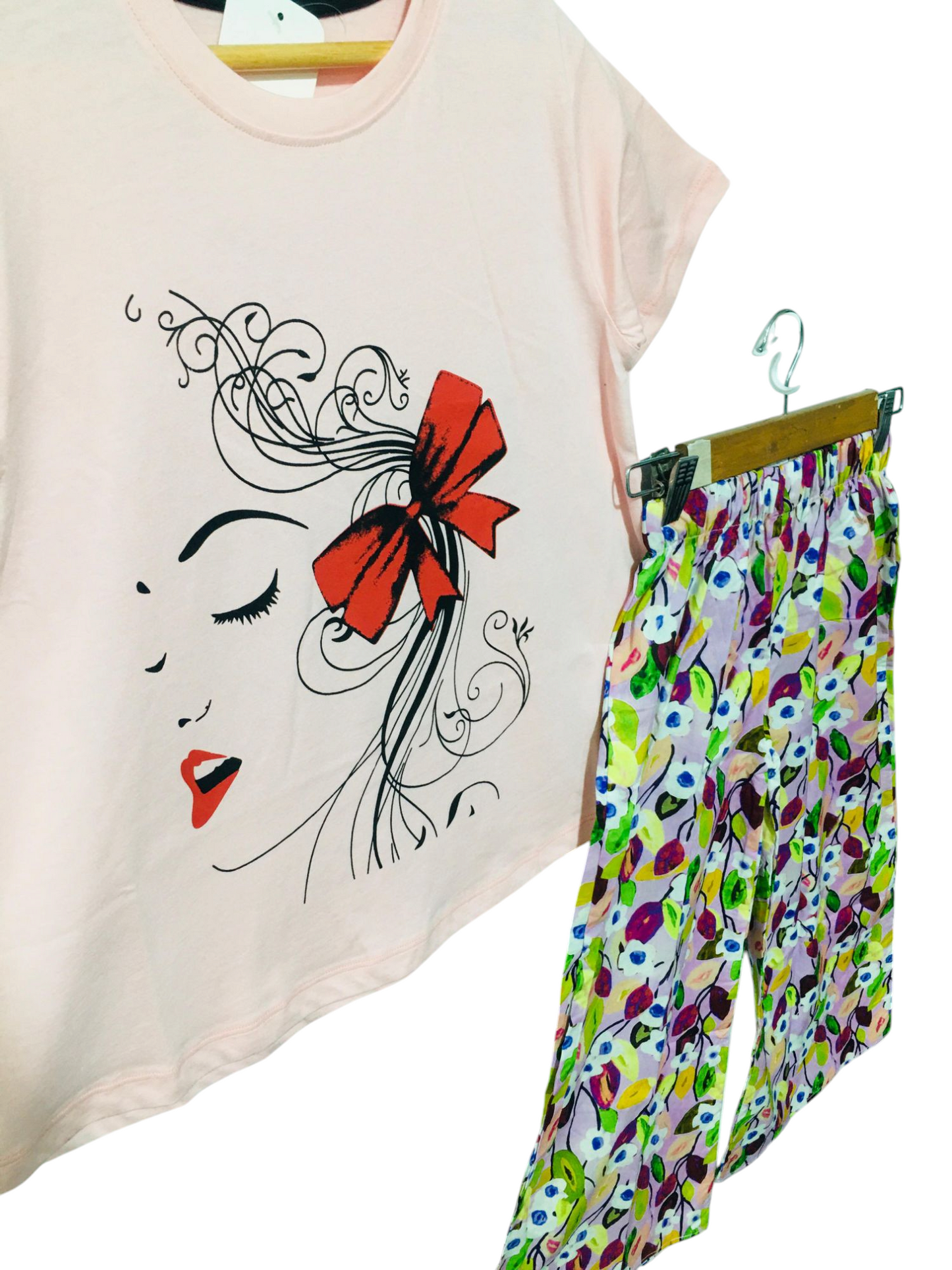 Beauty Pink T-Shirt & Cotton Flapper Girls 107