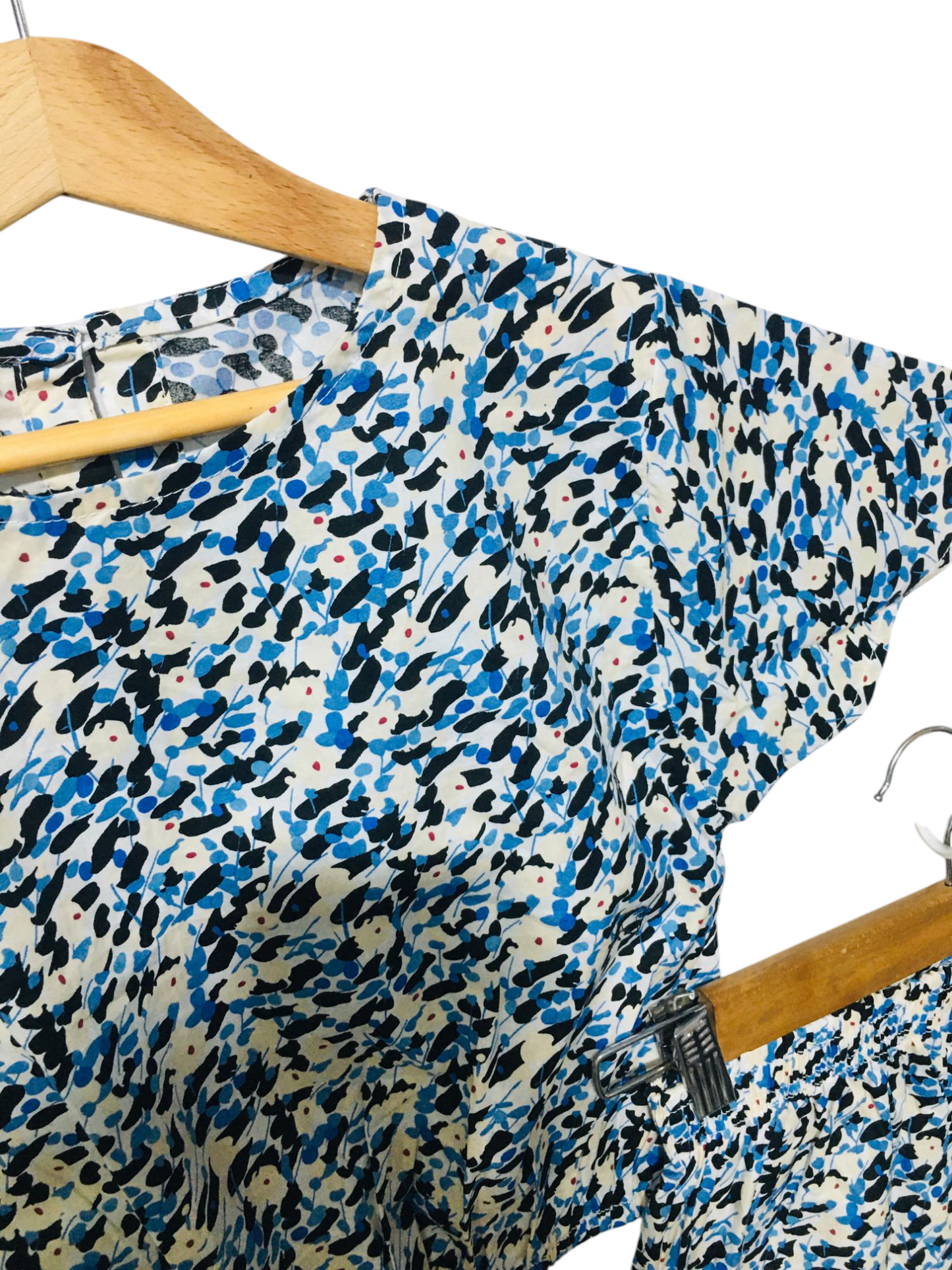Blue Black Abstract Pattern Skate Fish Girls 229