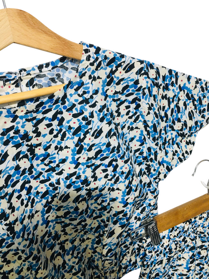 Blue Black Abstract Pattern Skate Fish Girls 229