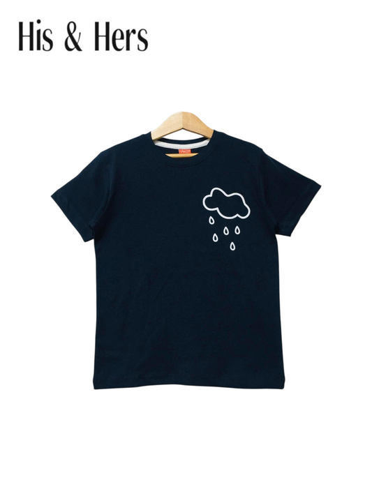 Rain Black  T-Shirt Boys 456