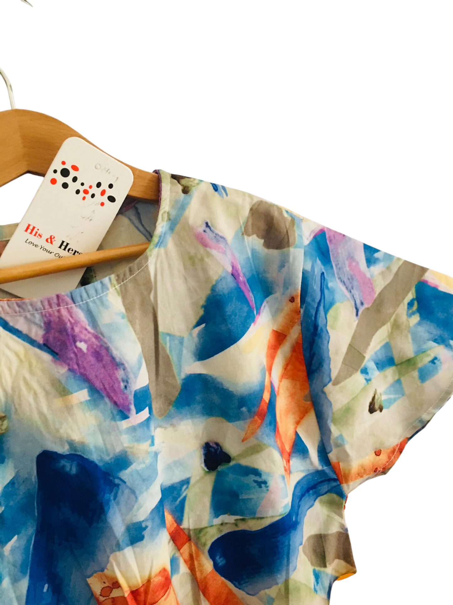 Blue Orange Abstract patterns Skate Fish Girls 228