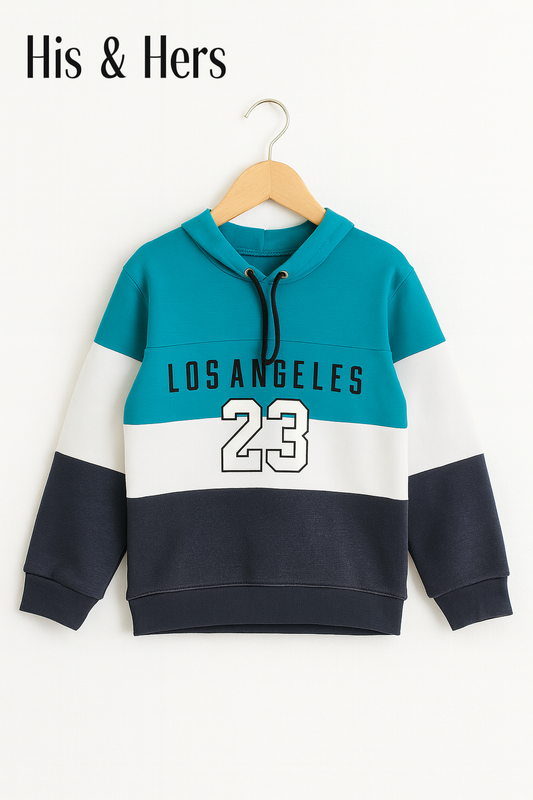 Los Angeles Blue White Gray Hoodie 387