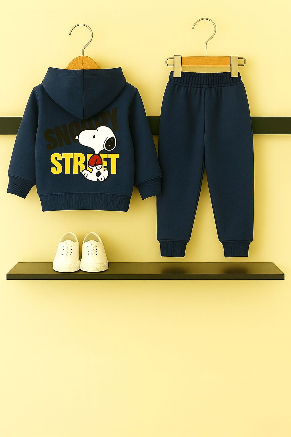SNOOPY  Navy Zipper Hoodie Tracksuit 508