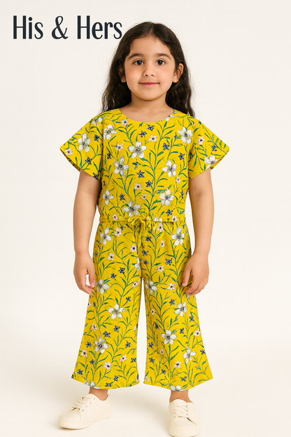 Yellow Floral Vibes Skate Fish Girls