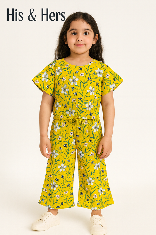 Yellow Floral Vibes Skate Fish Girls