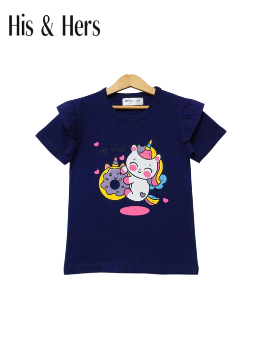 Dinocorn Purple T-Shirt Girls