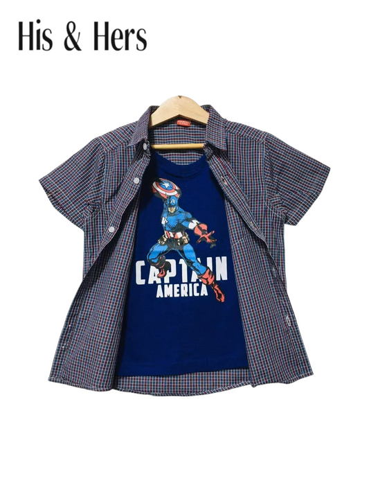 Multicolor Checked Double Casual Shirt 221