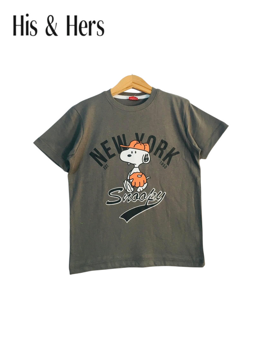 NEW YORK Dark Grey T-Shirt Boys 455
