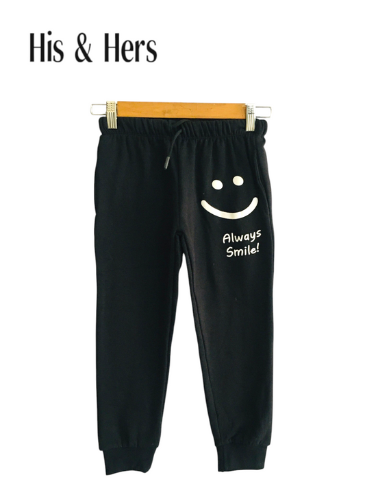Always Smile Black Trousers Boys