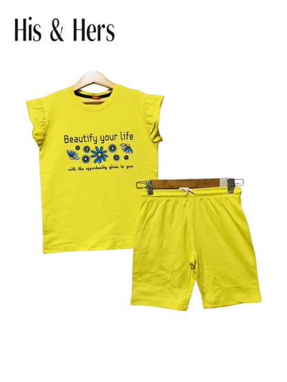 Beautify Your Life Yellow Nicker Suit Girls 244