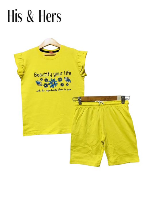 Beautify Your Life Yellow Nicker Suit Girls 227