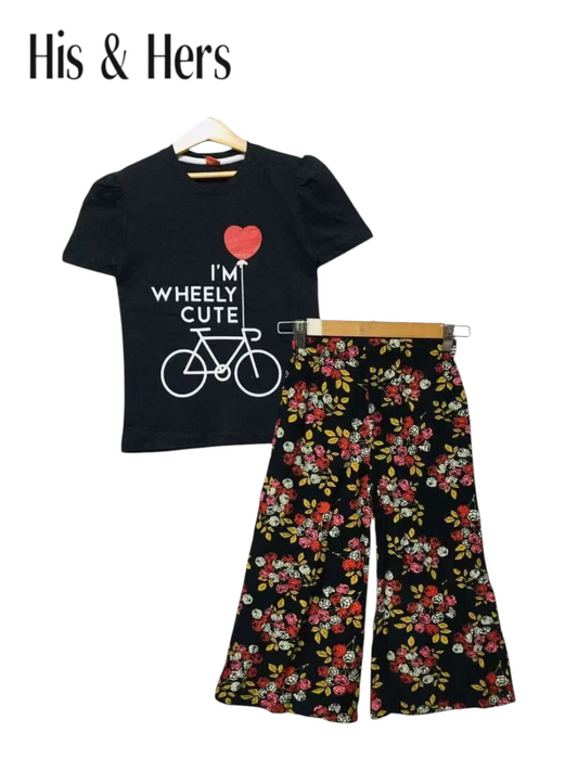 I'm Wheely Cute Black T-Shirt & Flapper 203